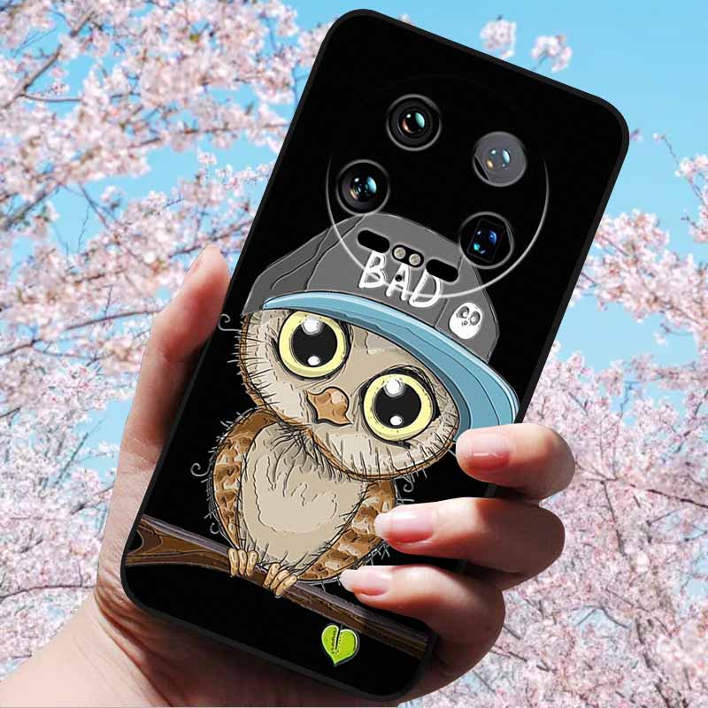 For Xiaomi 14 Ultra 5G 6.73" 14 Pro Cases Fashion 3D Retro Embossed Relief Soft TPU Siliocn Back Cover for Xiaomi 14 Capa Mi 14