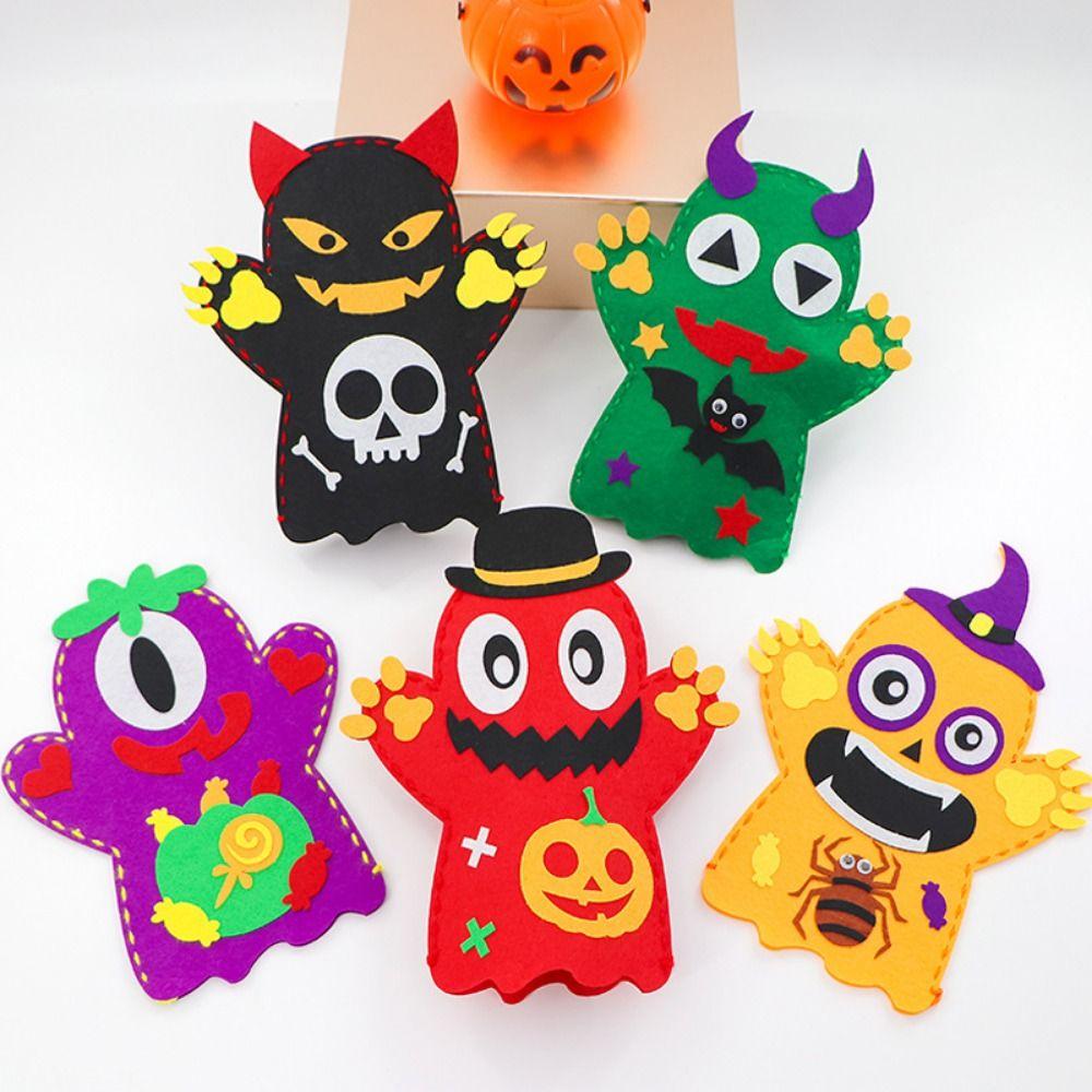 Bat DIY Hand Puppet Kits Pumpkin Halloween Puppet Hand Puppet Toy  Halloween Decoration