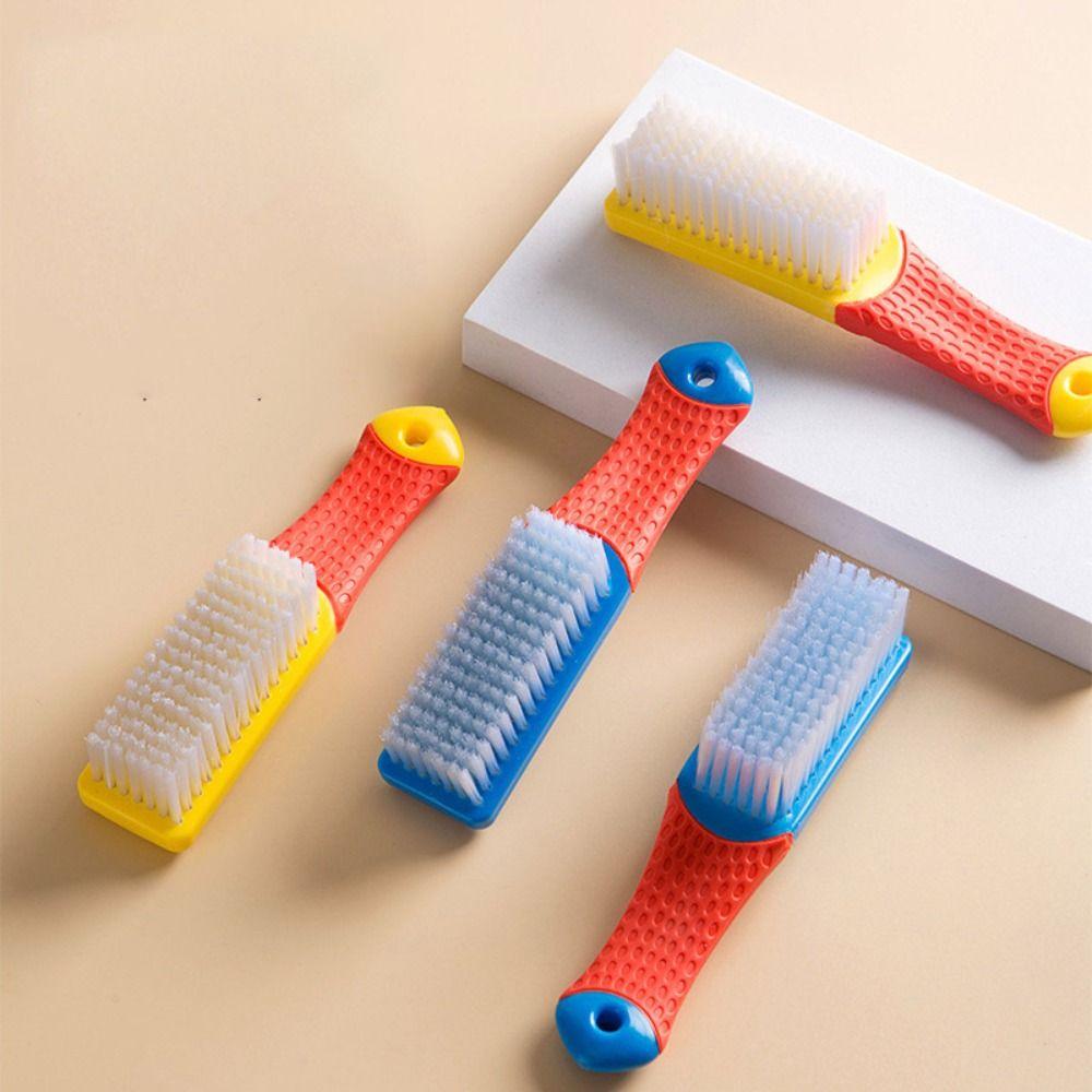 Soft Bristle Cleaning Brush with Hanging Hole Laundry Scrubbing Brush Shoe Brush  Kitchen