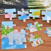 Wooden Colorful Dinosaur Zebra Animal Jigsaw Puzzles Board Intelligent Kids Toy