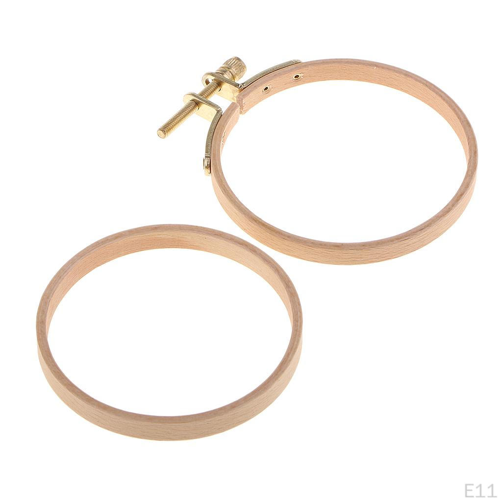 Runda Träbroderibågar Stygn - 13,8 cm