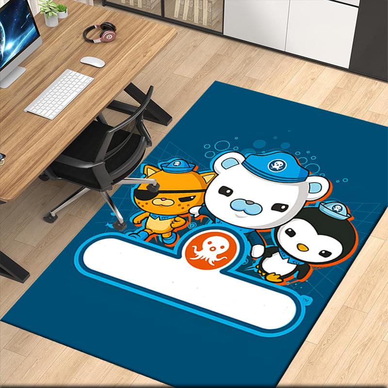 Octonauts Printed Carpetrugfor Office Chair Living Room Bedroom Kitchen Room Decor Gifts