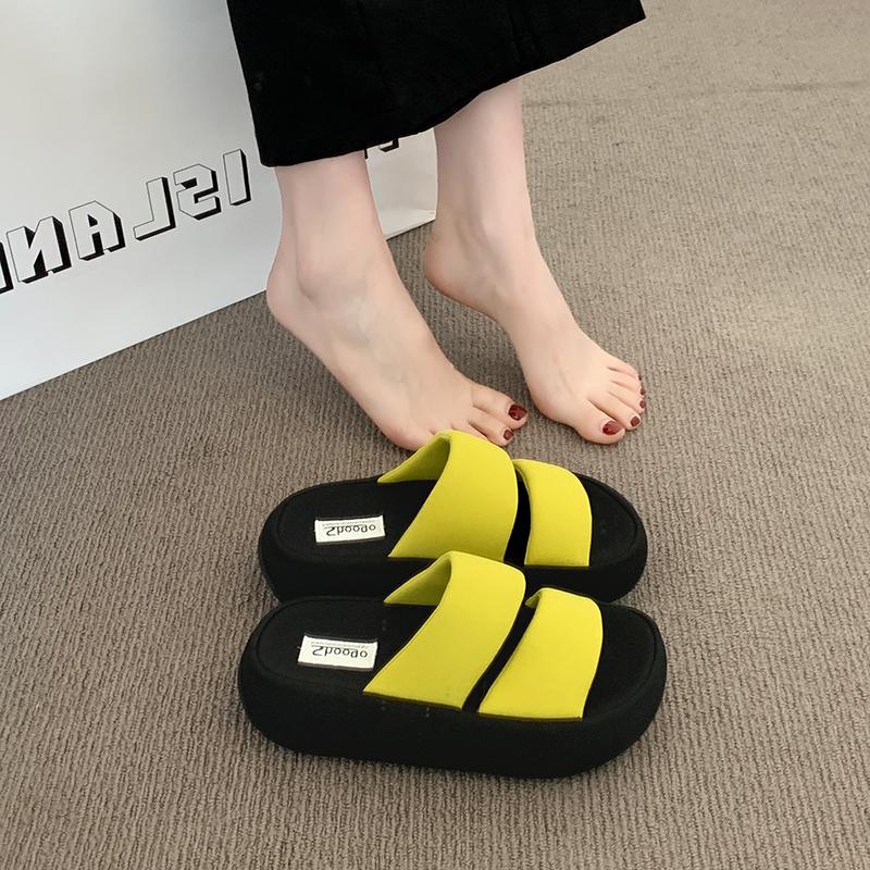 Damen Sandalen mit dickem Absatz Sommer Outdoor Bekleidung 2025 Neu Hohe Qualität Einfach Stilvoll Abriebfest Strand Sandalen