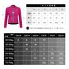 Santic Long Sleeve Cycling Sun with Compact Size L Women's Jersey, Breathable, Protection, Windproof, Pockets, Foldable, Thigh-Short Length, Purple,