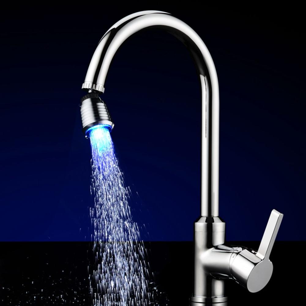 Creative No Need Batteries Glow Faucet Nozzle Spouts Accessories Water Tap LED Water Faucet