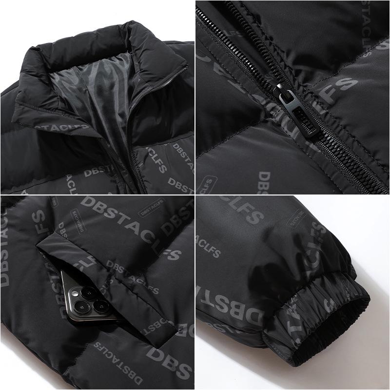 Men's Plus Size Velvet-Thickened Cotton Jacket - Trendy Winter Outerwear
