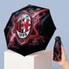 AC Milan Pattern Printed Mini 5 Folds 8 Ribs Compact Umbrella Windproof Waterproof Lightweight Portable Folding