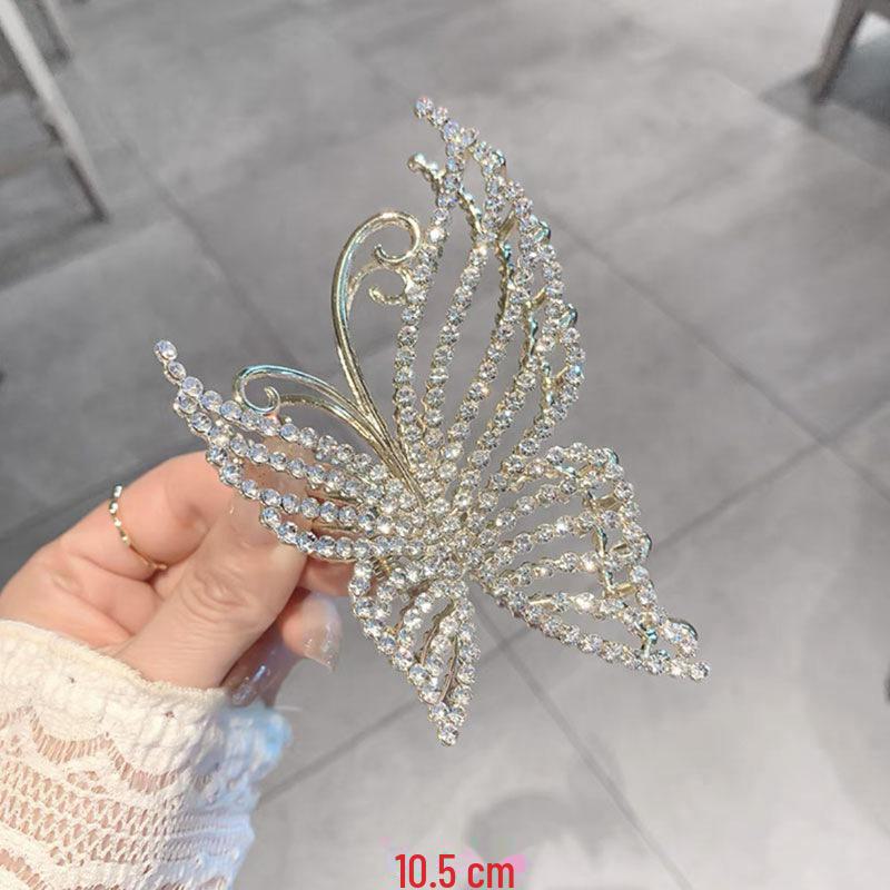 Shark Clip 2022: Fashionable Butterfly Hair Claw, Elegant Large Floral Design for Ponytail and Back of Head Styling
