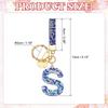 [PATIKIL] Initial Letter Keychain, Gift Bling Letter Keychain, Alphabet Key Ring, Handbag Accessory for Women, Shiny Cute Backpack Bag Car Key