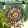 10 Zoll Hängender Windspinner mit 360-Grad-Haken für Balkon-Gartendekor Frühling Sommer Außendekoration