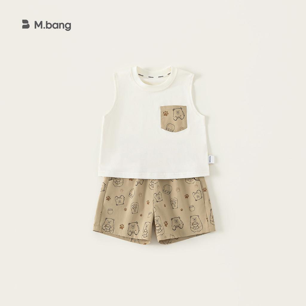 Cartoon Kids Summer Vest And Shorts Set With Cotton Fabric For Ages 3 To 8
