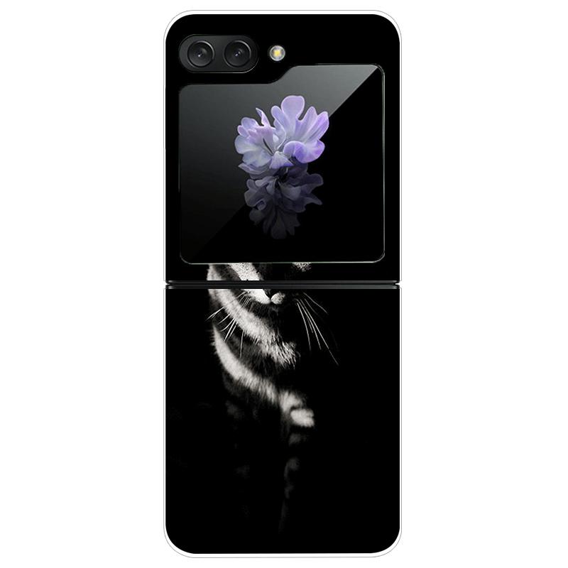 For Samsung Z Flip7 Hard Case ZFlip7 5G Transparent PC Phone Cases For Galaxy Z Flip 7 Fashion Cartoon Clear Protective Fundas