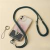 Comfortable Secure Phone Lanyard Anti-Drop Crossbody Neck Strap with Card Holder Solid Color Phone Case Strap for Travel Work