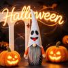 Halloween Ghostly Figurine Gnome Statue for Home Decor Tabletop Ornament