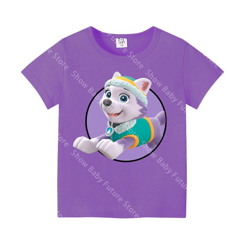 Chase Marshall Skye Rocky T Shirt for Girls Boys Clothes Tops Summer Cute Cotton Short Sleeve Tee New Kawaii Giftss