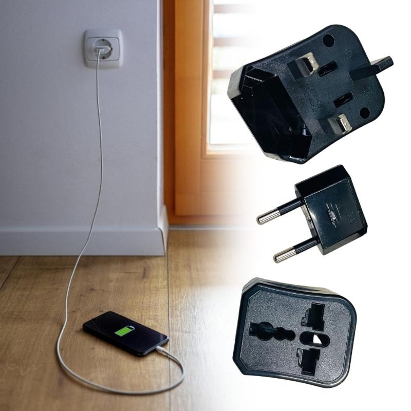 Sada univerzálních napájecích adaptérů pro cestování 3 ks Velikost Funguje v zásuvkách USA Evropy Velké Británie Austrálie