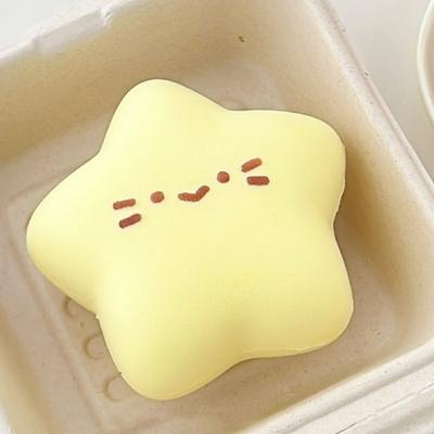 Lucky Star Puffy Squishy Stress Relief Slow Rising Squeeze Fidget Toys Squeeze Taba Squishy For Kids Adult Birthday Party Gift