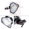 2 Teile/satz Auto LED Unter Seite Spiegel Licht Pfütze Lampe Weiß LED Seite Spiegel
