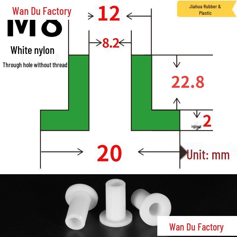 T-Shaped Nylon Insulating Bushing Spacer for M3-M35 Threads