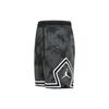 Jordan Logo Print Striped Straight-Leg Elastic Casual Shorts Men Bottoms Black DZ0563-022