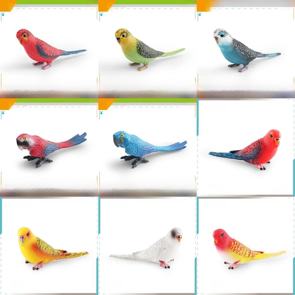 Macaws Parrot Pvc Animal Model Decor For Children And Bird Enthusiasts Gift Idea