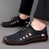 fashion 2024 Summer Men Sandal Hollow Casual Sneakers Male Outdoor Non-slip Beach Sandals Slip-On Casual Shoes for Man Soft Flat Shoes