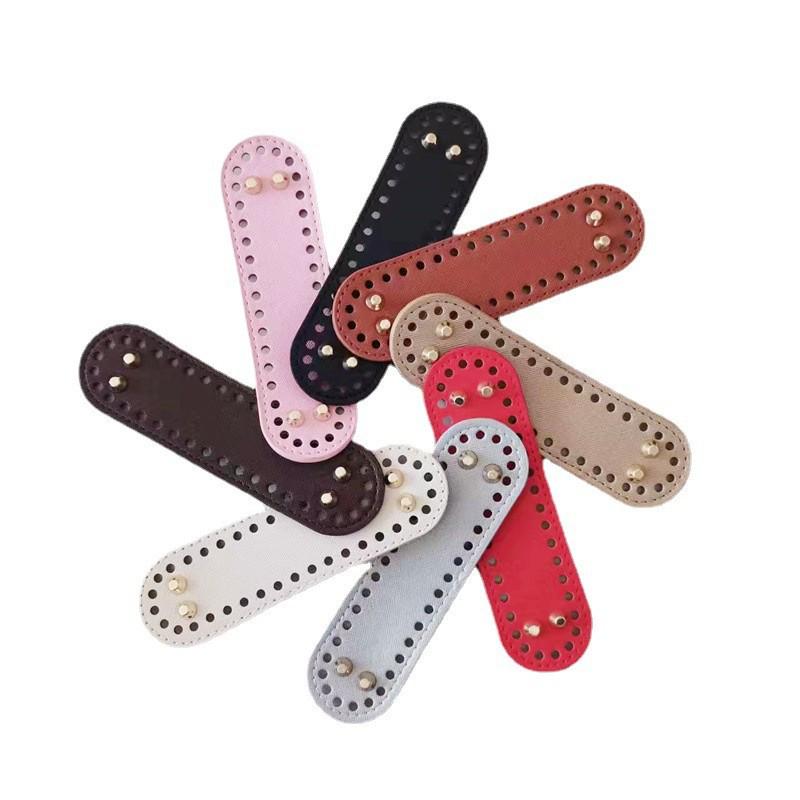 Zestaw DIY Ręcznie Robiona Tkana Torba Dno z Akcesoriami z Podstawą ze Skóry