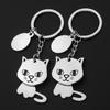 Custom Cartoon Pet Keychain: Puppy & Cat Head-Shaking Pendant - Fun Gift