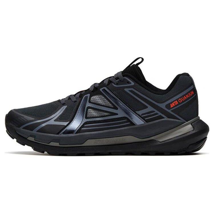 Anta Slip Resistant Abrasion Resistant Slip Resistant Abrasion Resistant Low top Running Shoes Men's Black 112315660A-4
