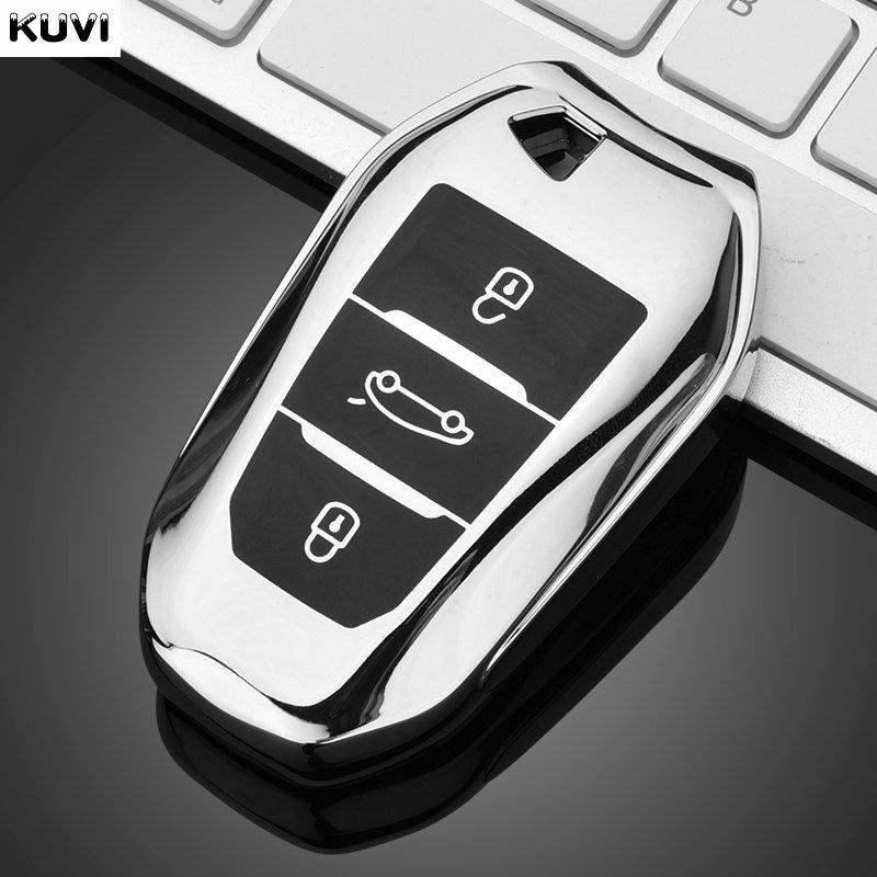 Tpu Car Remote Key Case Cover Shell For Peugeot 2008 3008 4008 5008 308 408 508 Citroen C1 C2 C4 C6 C3-Xr Picasso Grand Ds3 Ds5