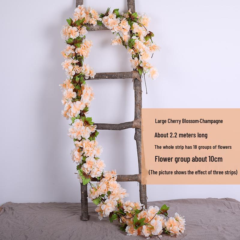 Artificial Rose Vine Hanging Basket and Arch Decoration