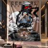 Wall Hanging Tapestry,Central Cee Printed Fabric Backdrop For Dorm Room Party Decoration