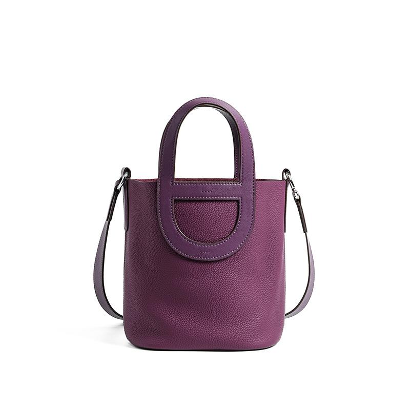 Genuine Leather Crossbody Bucket Bag A Perfect Hand-carried Handbag for Women Commuting To Work