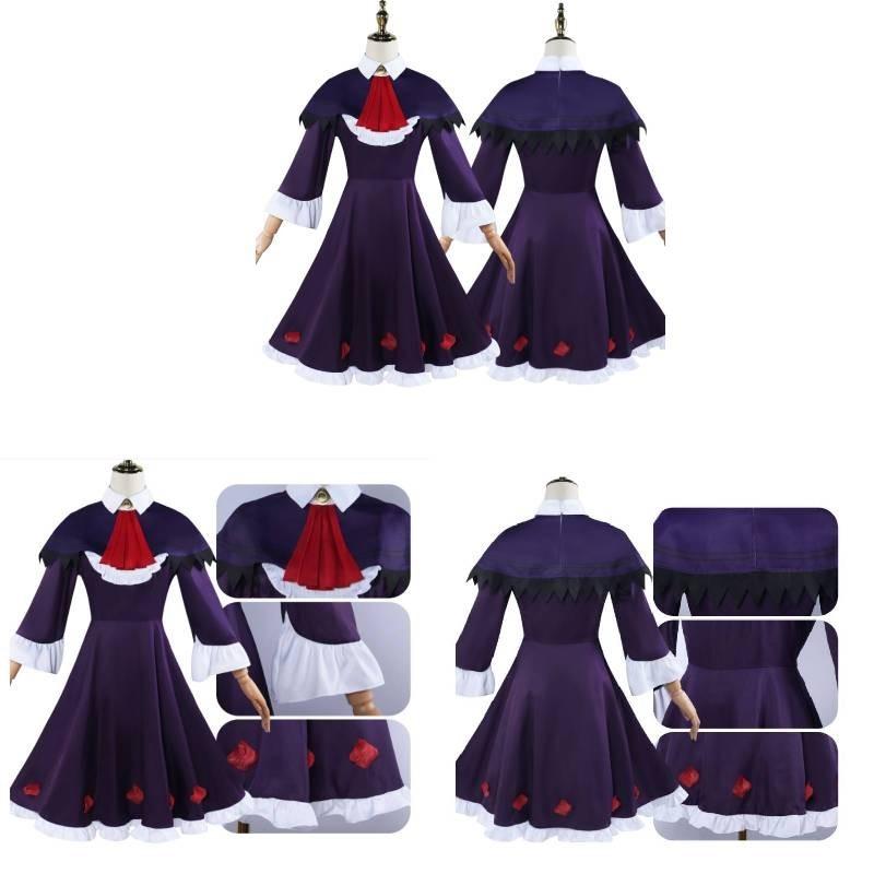 Magical Girl Madoka Magica Homura Akemi Cosplay Costume Dress Accessories Headband Socks)