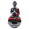 Buddha Candle Holder - Red Medium Resin