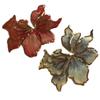Large Red Gold Sequin Flower Embroidered Lace Patch for Clothing, Dresses, and DIY Decorations