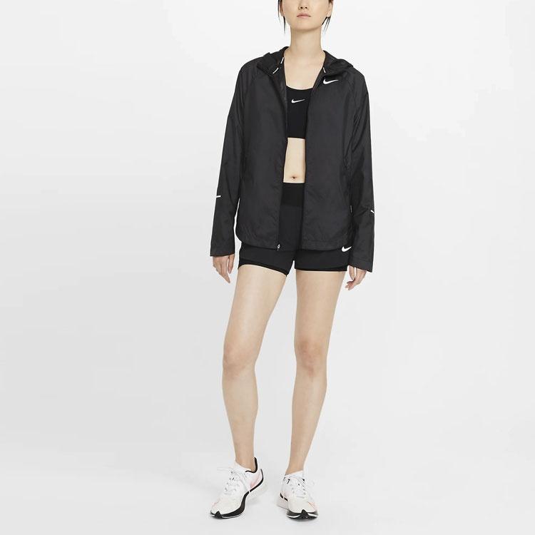 (WMNS) Nike Eclipse 2-in-1 Running Training Solid Color Sports Woven Shorts Black Women's CZ9571-010