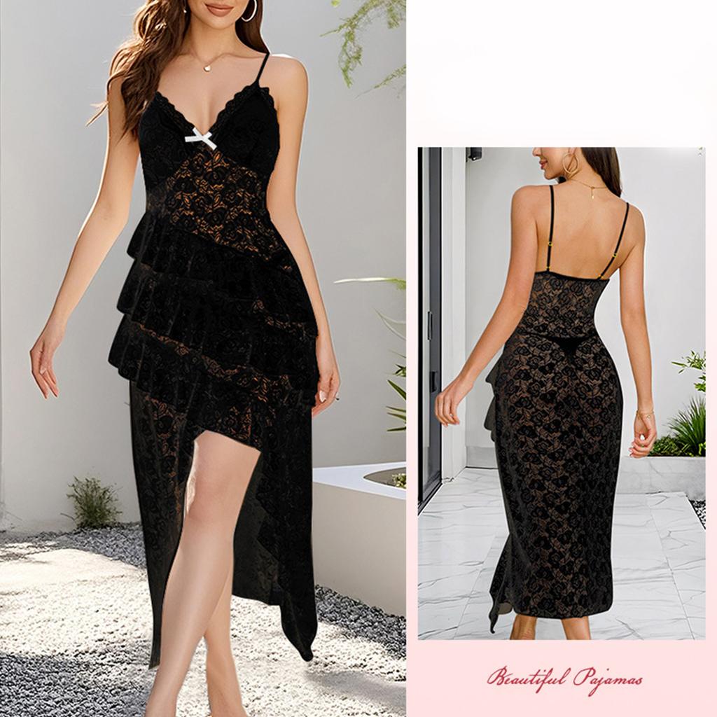 Women's Ribbed Sleeveless Nightdress with Pearl Neckline Simple Homewear In Multiple Colors Casual Pajamas