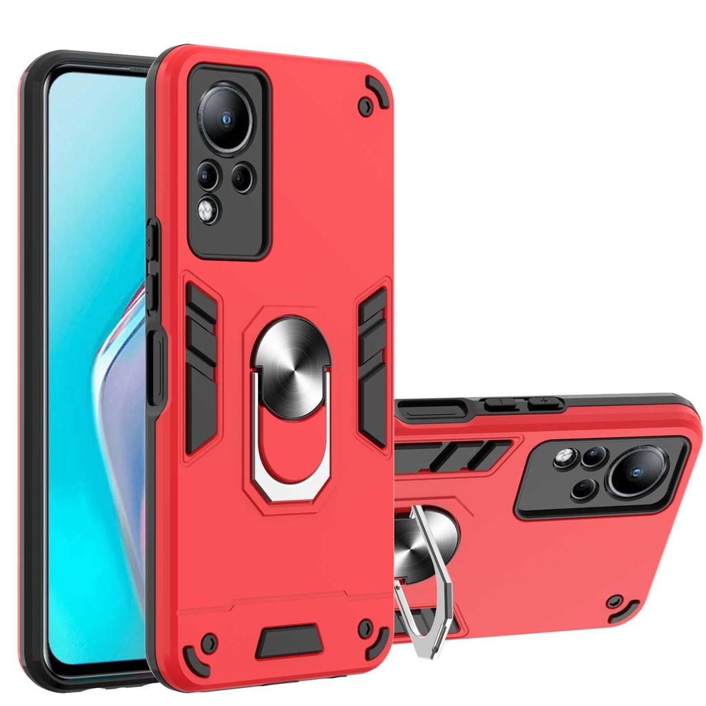 Hybrid-Telefonhülle für Infinix Note 11 7 Hot 11 11S Hot 10S NFC 10 9 Play Smart 6 5 4 X690 X680 X657 X656 Ständerhalter-Ringabdeckung