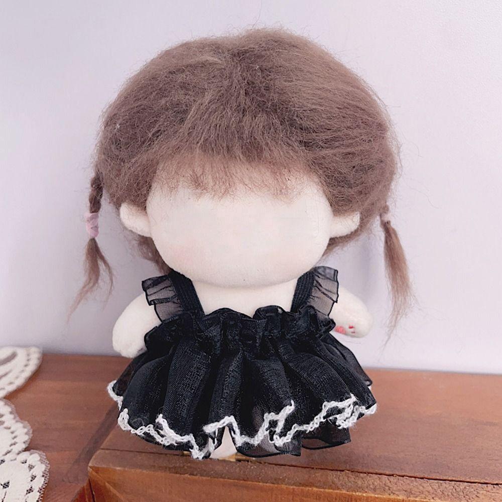 With Black Trim 12BJD Dolls Accessories Lace Cloth 10CM Doll Clothes Toy Outfit   Kids Girls Toys