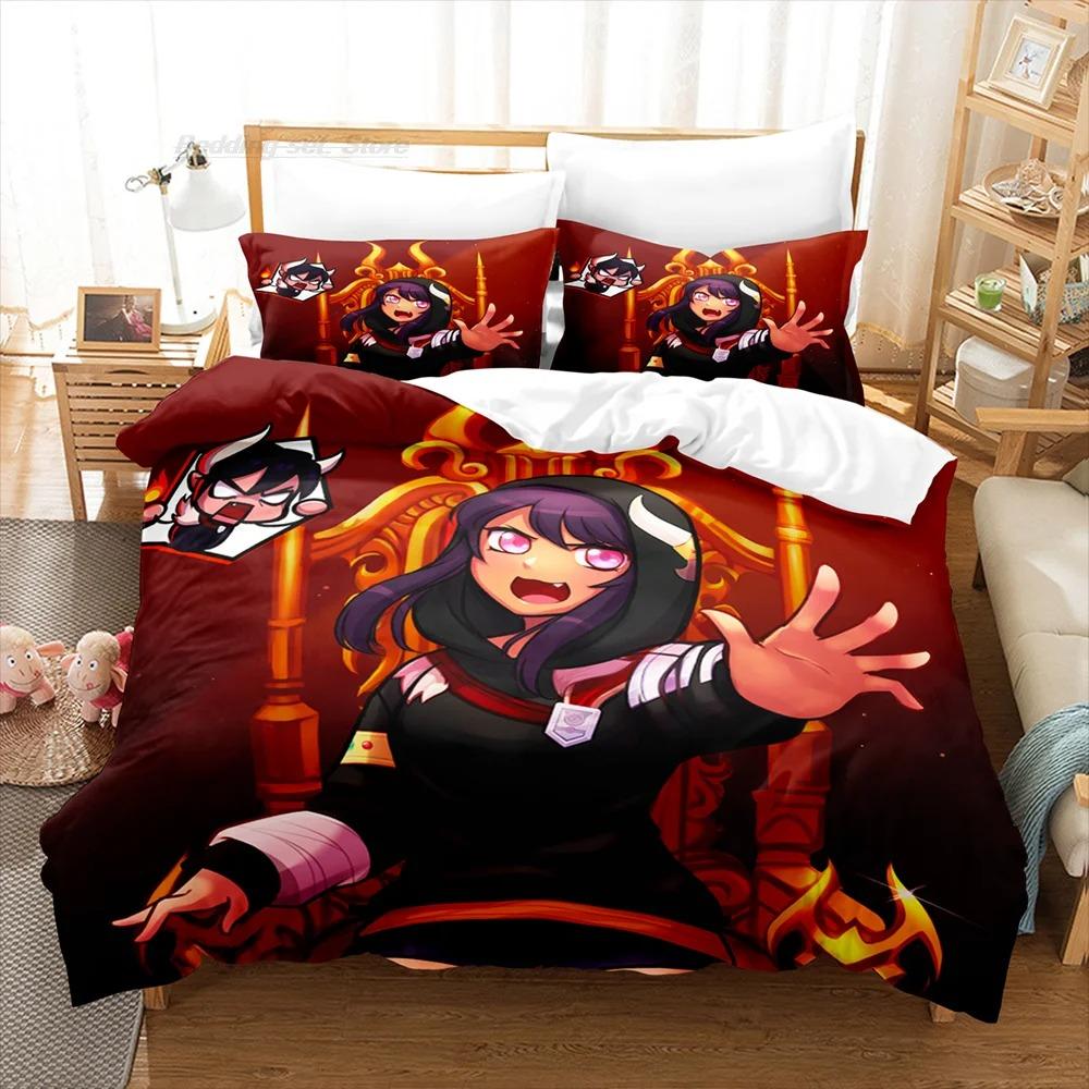 Aphmau Bedding Set 3D Print Polyester 90gsm Includes Duvet Cover Pillowcases Soft Comfortable Stylish Design
