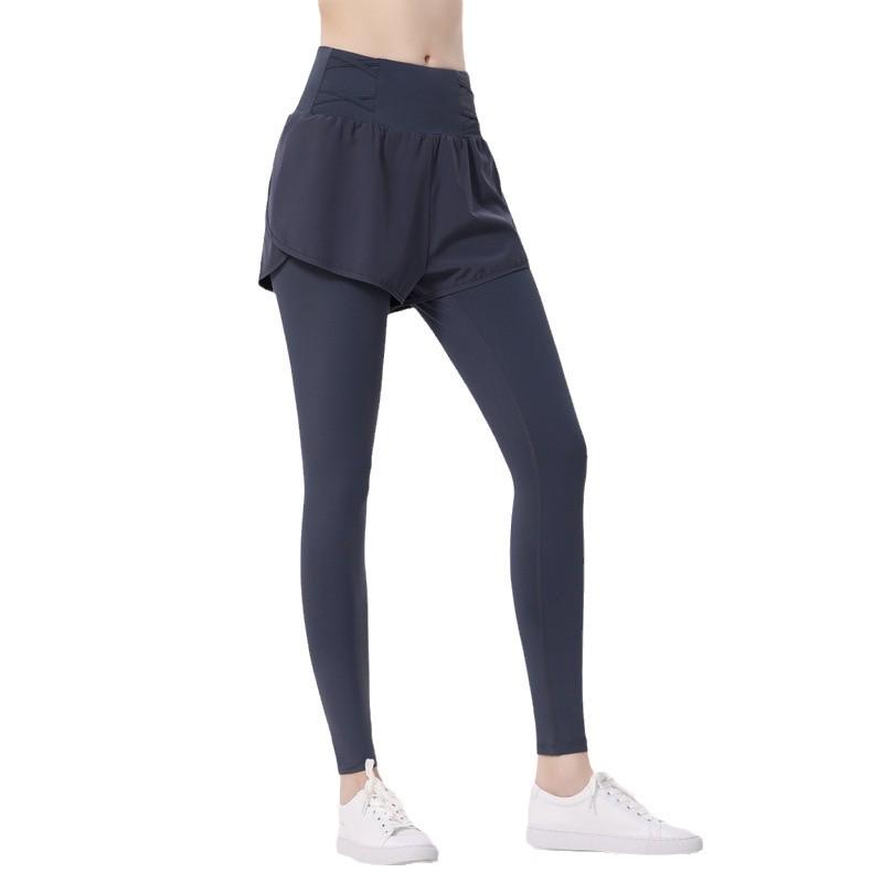 Women's High-Waisted Breathable Yoga Pants - Hip-Lifting, Long Sports Leggings for Fitness & Running