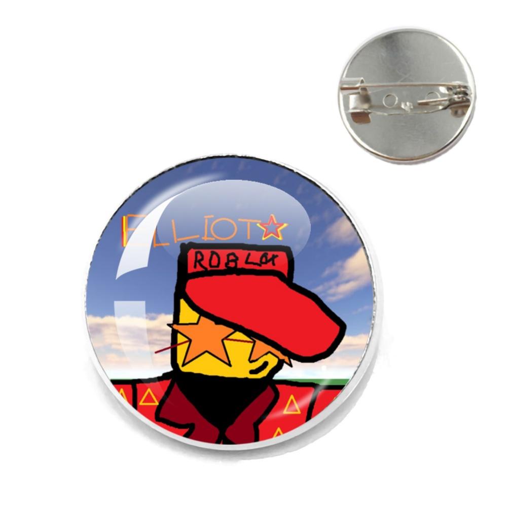 

Buy Our New Pizza Character Elliot Game Forsaken Pin Brooch Builder Brothers Pizza Funny Meme Brooch Backpack Friends Fans Gifts 20MM