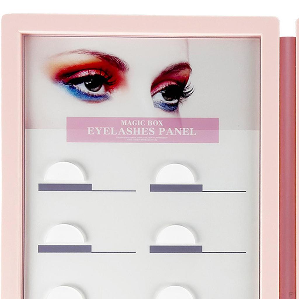 False Lash Storage Book Empty Case Acrylic Container Eyelash Display Box for Beauty Salon