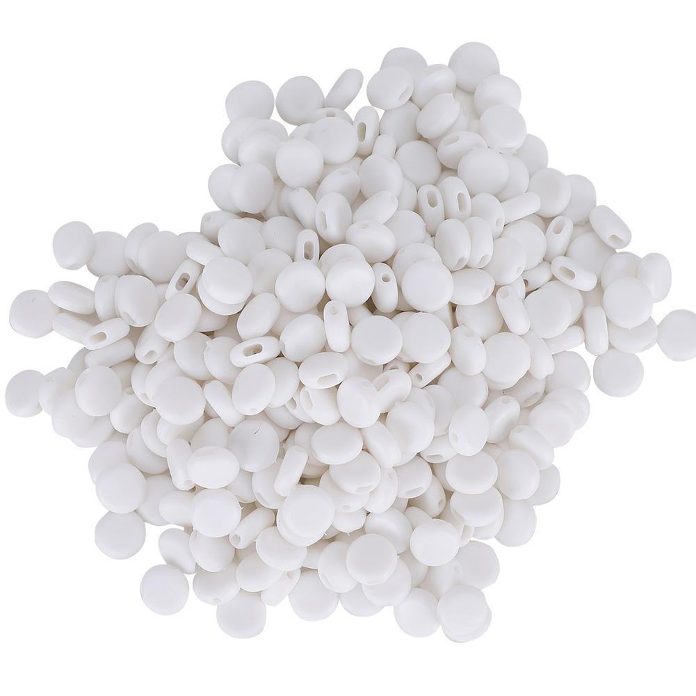 

400 шт. Регулируемая пряжка силиконовая противоскользящая крышка для лица удлинительная резинка для ушей соединители для веревки(белый )