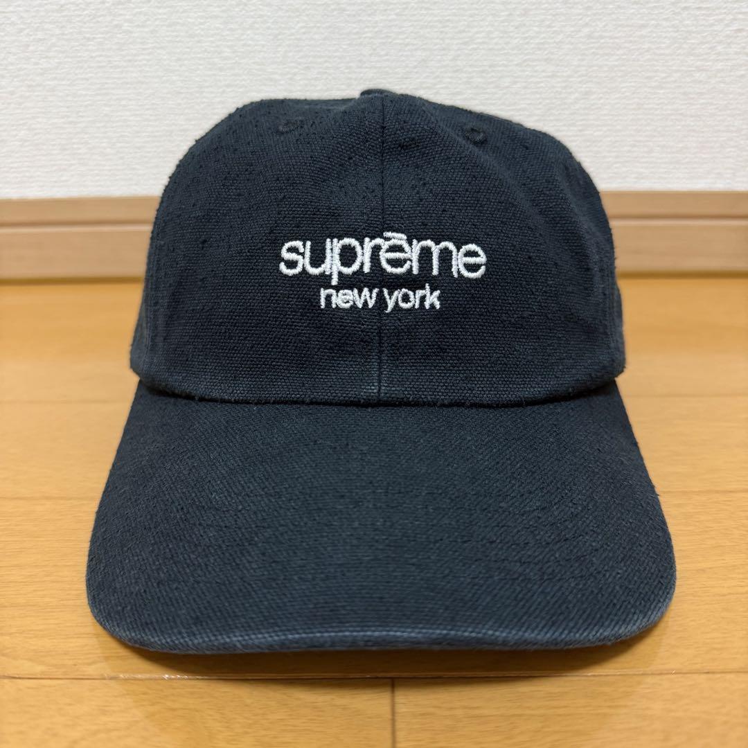 

[USED] Supreme Classic Logo 6-Panel Black 23ss