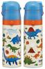 Skater Water Direct Dinosaur Size Stainless Sports Water Children's Bottle, Drinking, 470ml, Design, 26, Boys, Insulated, Steel, Lightweight, Bottle,