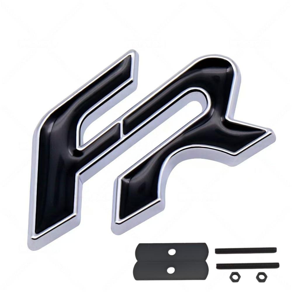3D Metal FR Logo Badge Sticker Side Fender Rear Trunk Emblem Decal High-Quality Automotive Accessories