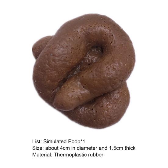 Decorative Kids Toy Great Smell-less Fake Poop Prank Gift Soft