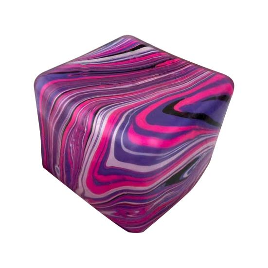 Decompression Flow Texture Cube Toy Anxiety Relief Stress Cube Squeeze Sensory Toy Slow Rising Office Workers Relaxation TPR Stress Ball